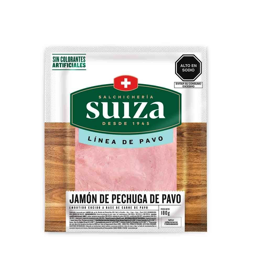 Jamón de Pechuga de Pavo Suiza 180g