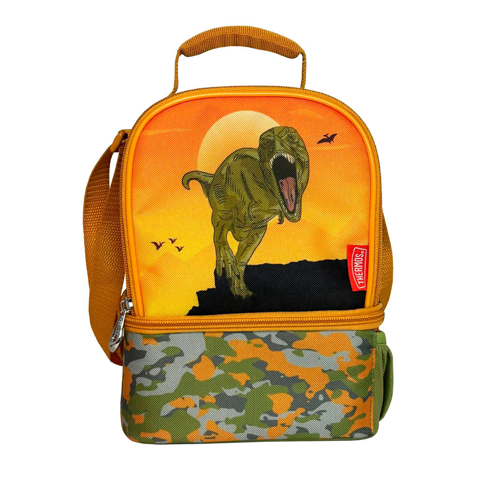 Lonchera Thermos Térmica Dual Dinosaurio