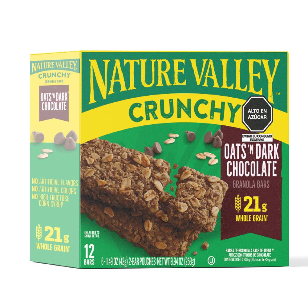 Barras de Granola Nature Valley Avena y Chocolate 12un