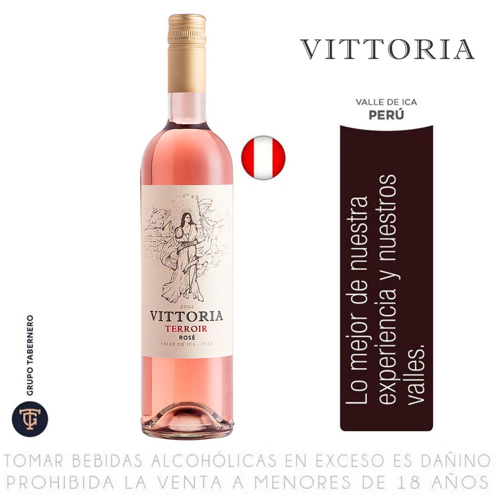 Vino Rosé Syrah Vittoria Botella 750ml