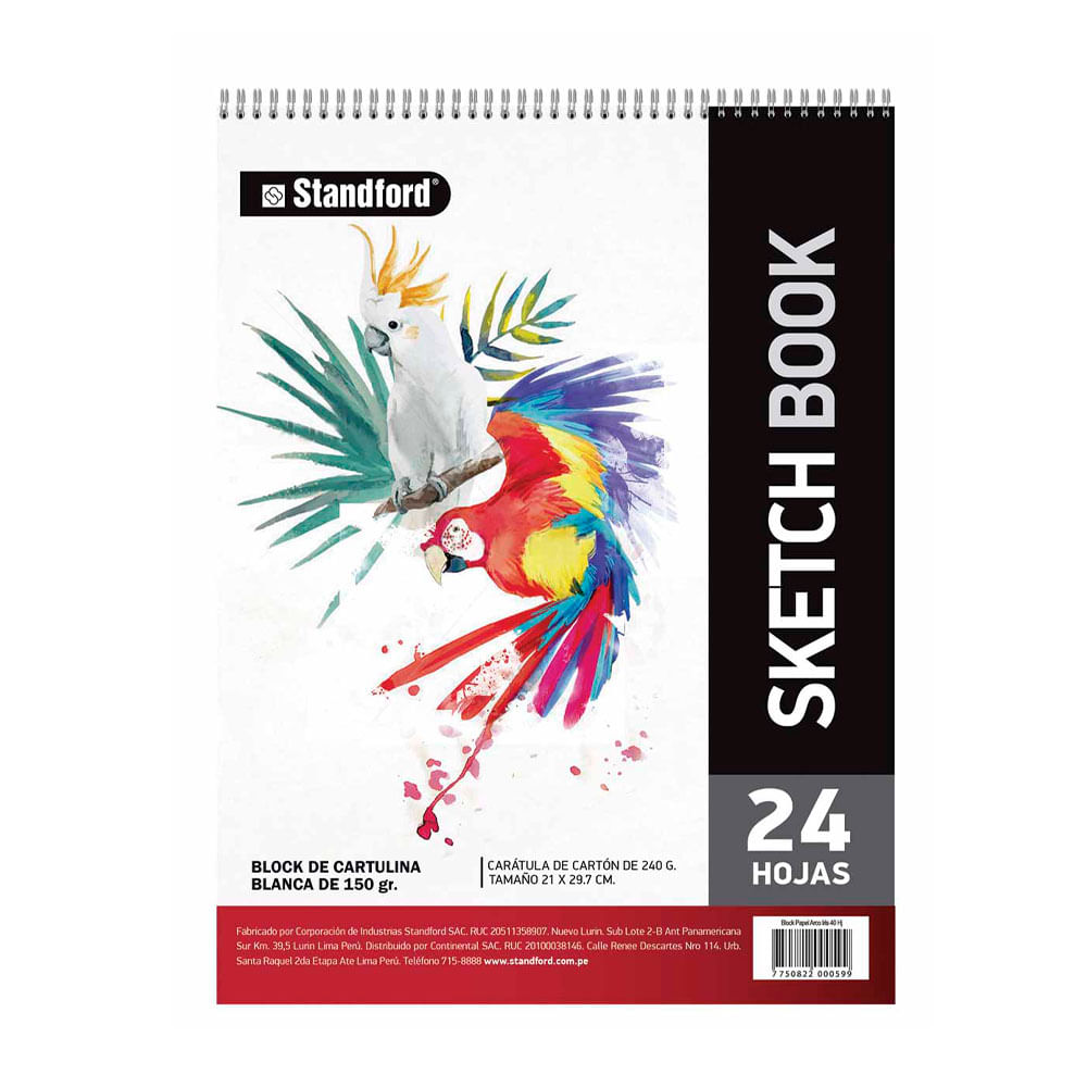 Sketch Book Standford con Cartulina de 150Gr para Dejar Fluir tu Creatividad
