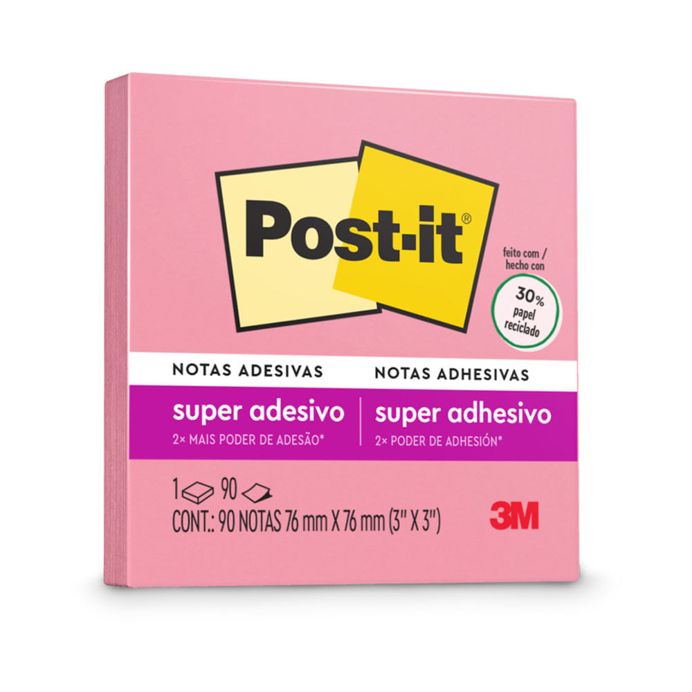 Notas Post-It Rosa Positivo 90h