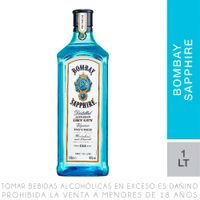 Gin Bombay Sapphire London Dry Botella 1L
