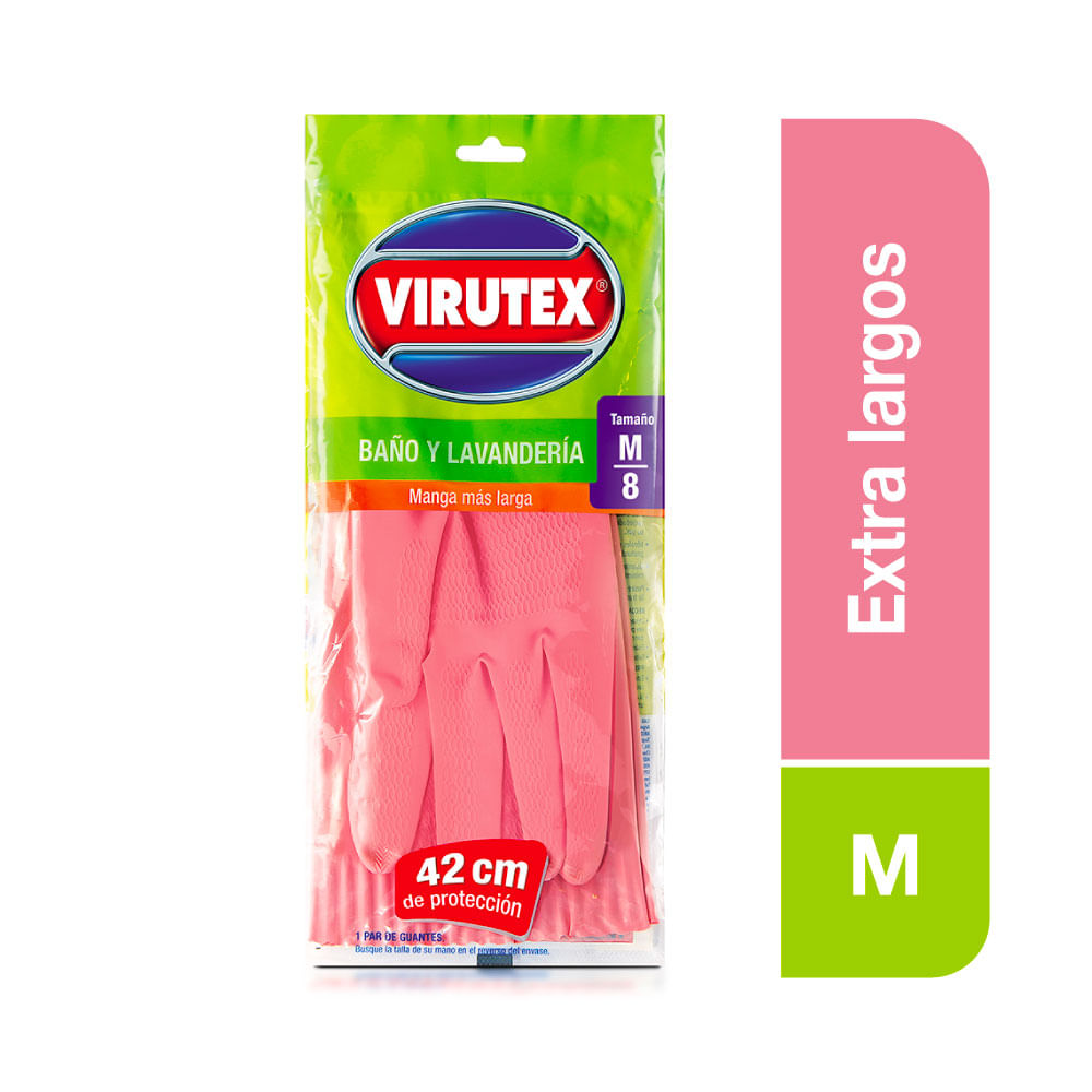 Guantes Virutex Baño y Lavanderia Talla M/8