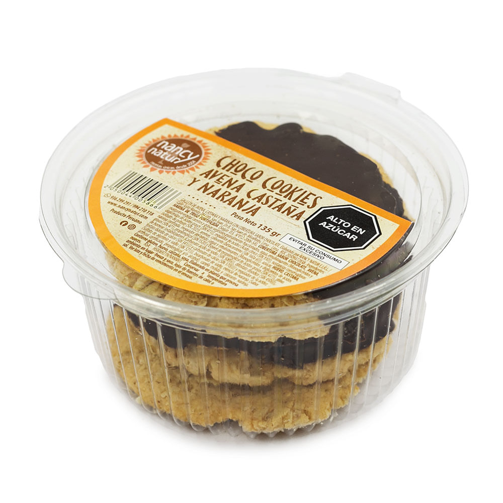 Galletas de Avena, Castaña y Naranja Nancy Natur 135g