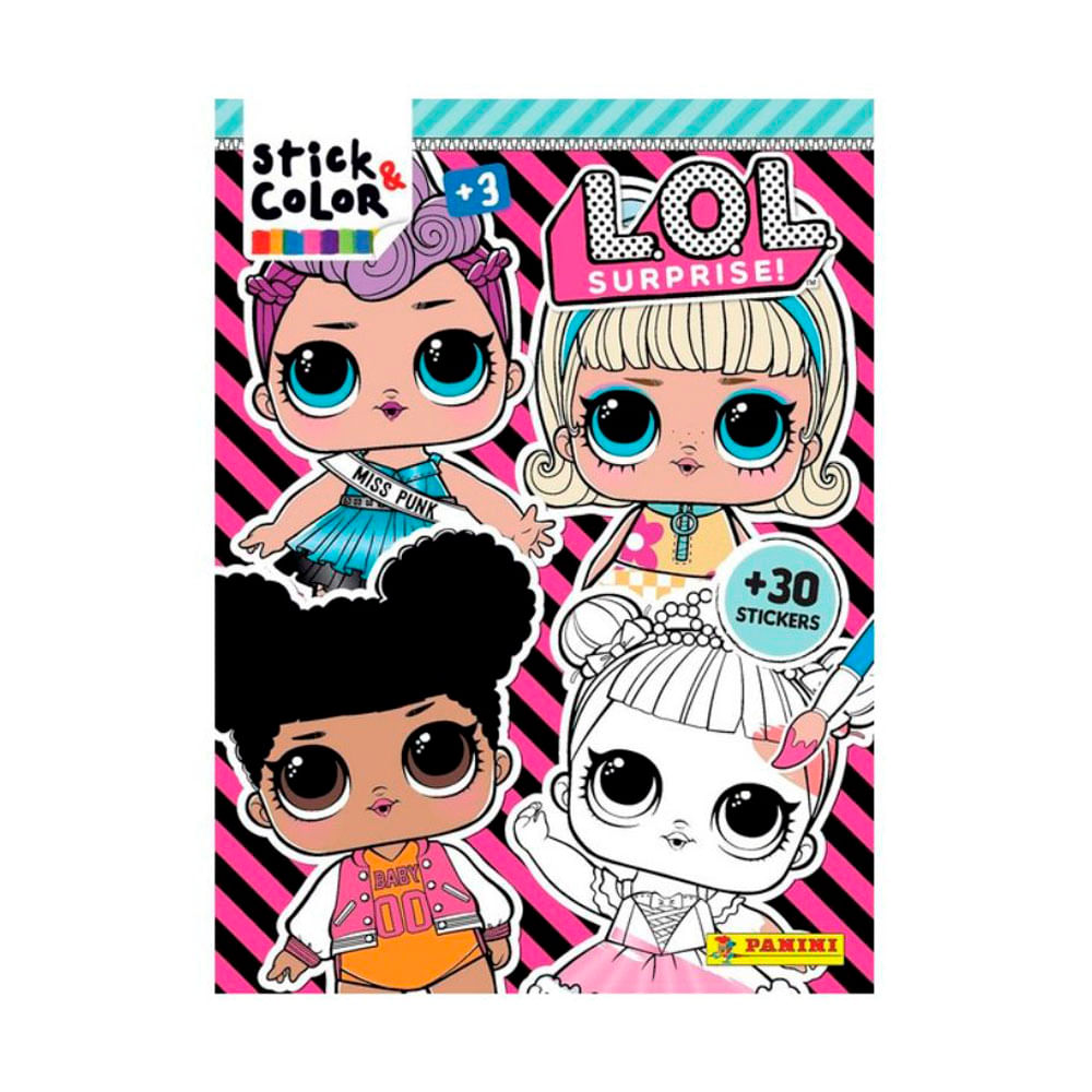 Libro Lol Sorpresa Stick & Color