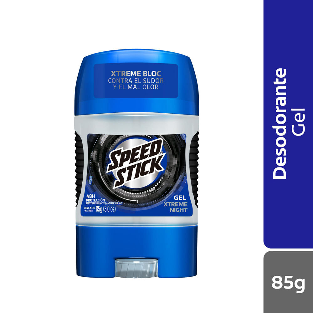 Antitranspirante en Gel Speed Stick Xtreme Night 85g