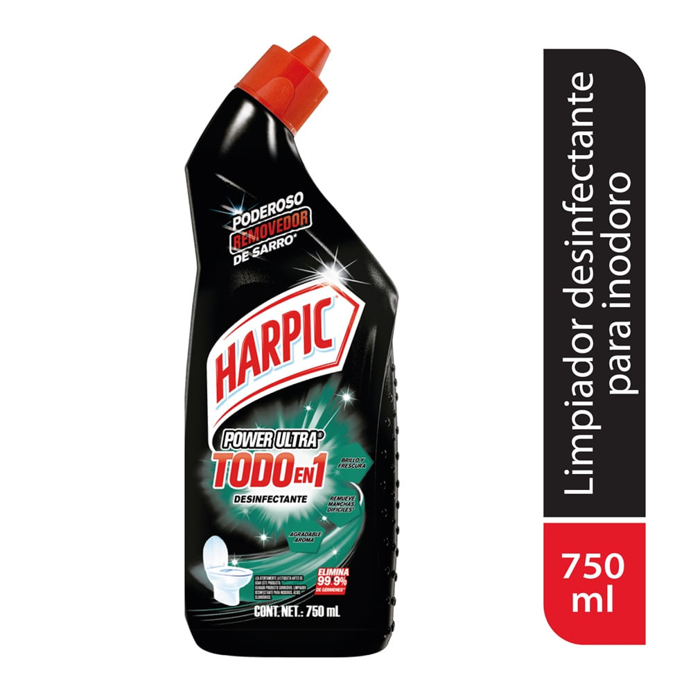 Limpiador de Inodoro Harpic Power Ultra Todo en 1 Desinfectante 750ml