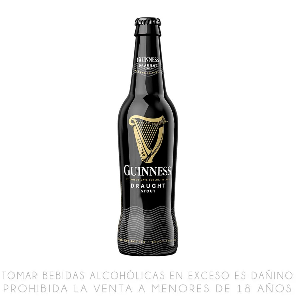 Cerveza Guinness Draught Stout Botella 330ml