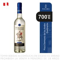 Pisco Puro Quebranta Demonio de los Andes Botella 700ml