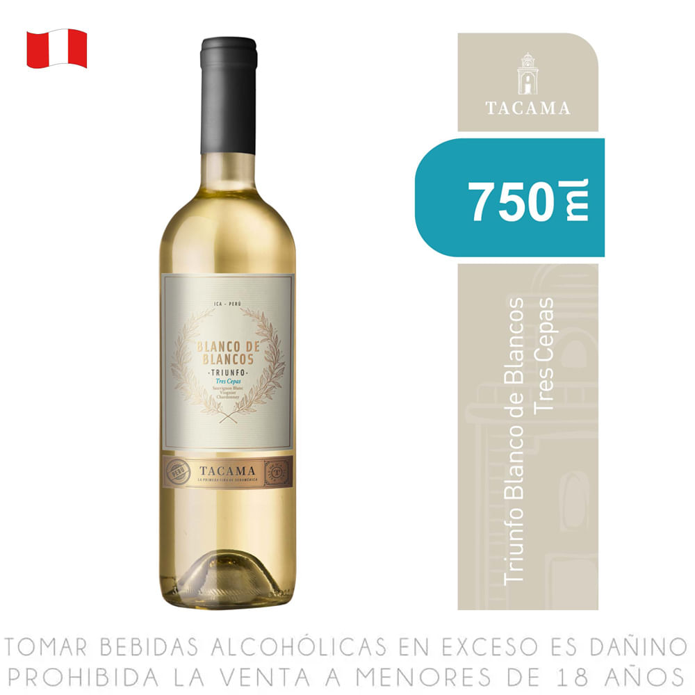 Vino Blanco Blend Tacama Blanco de Blancos Triunfo Botella 750ml