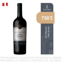 Vino Tinto Petit Verdot Don Manuel Botella 750ml