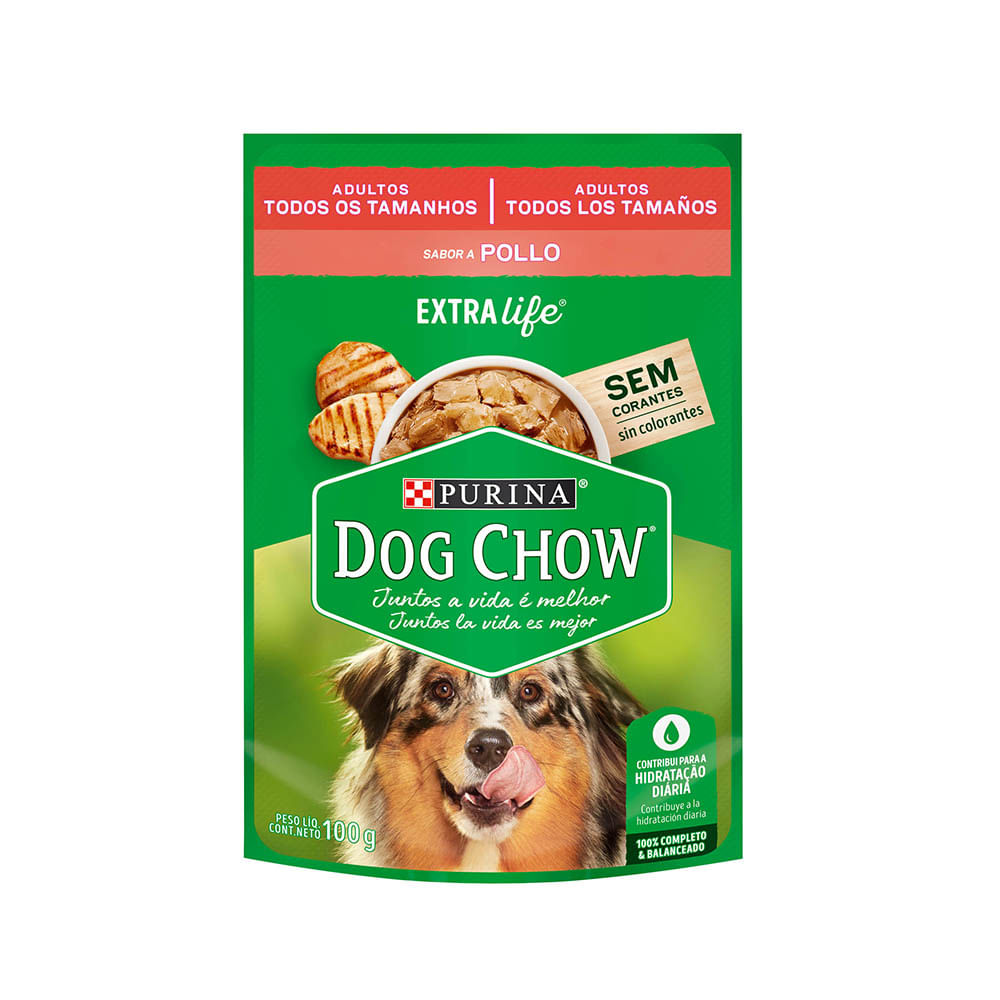 Dog Chow Alimento Húmedo para Perros Adultos Pollo Doypack 100 g