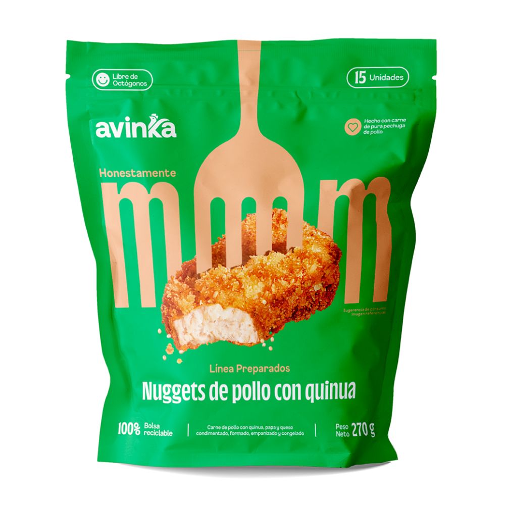 Nuggets de Pollo con Quinua Avinka 15un