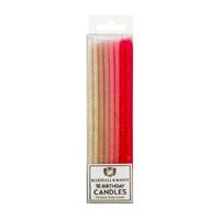 Velas Altas Marshall & Mason Rosado Deluxe x16