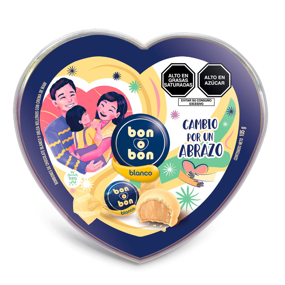 Bombones de Chocolate Bon o Bon Corazón 105g