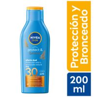 Protector Solar Nivea Sun Protect & Bronze FPS30 200ml