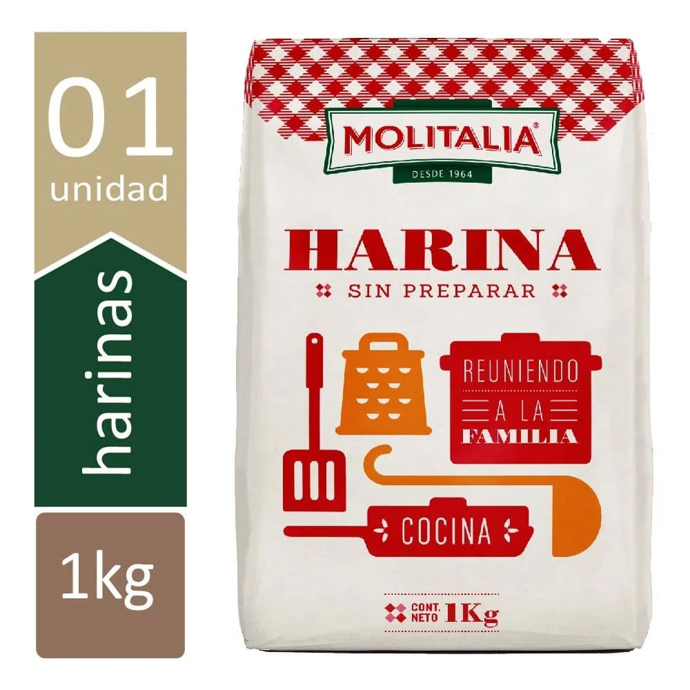 Harina Sin Preparar Molitalia 1kg