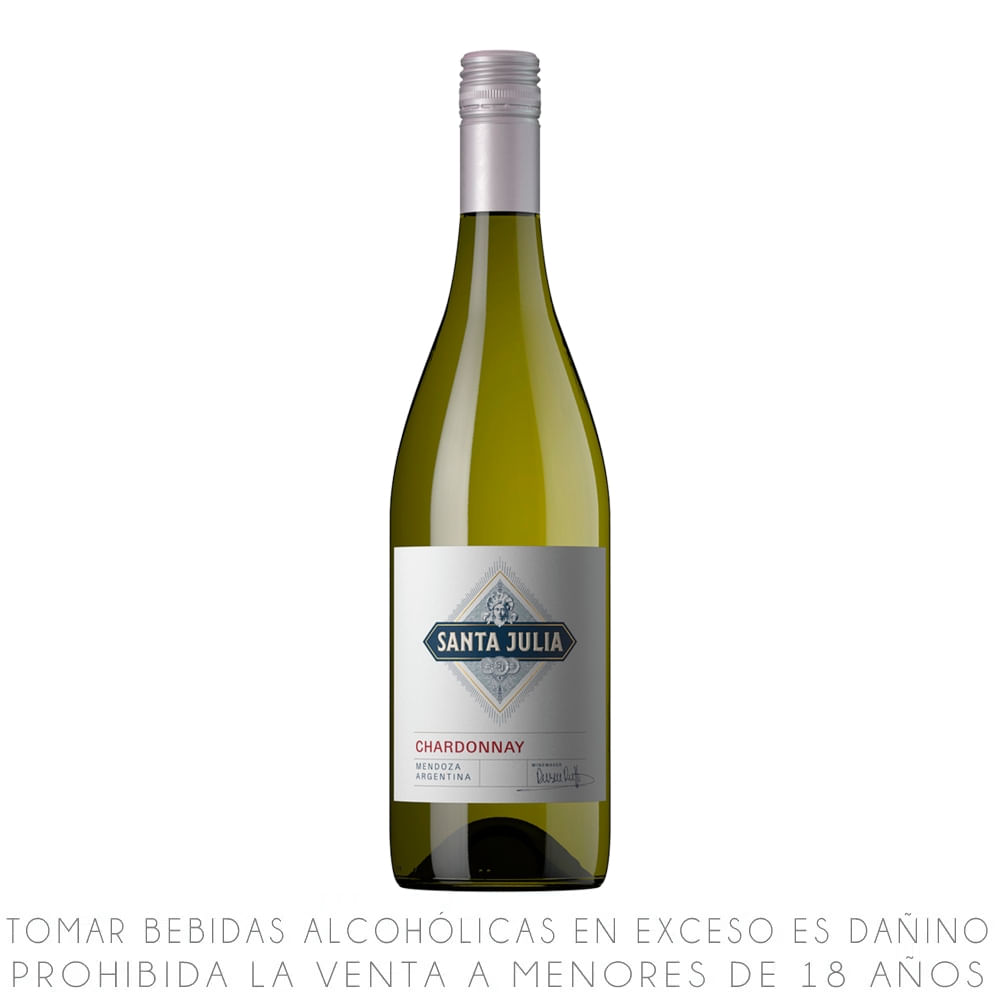 Vino Blanco Chardonnay Santa Julia Botella 750ml
