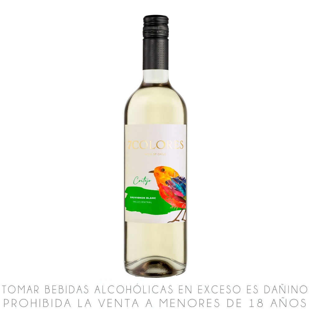Vino Blanco Sauvignon Blanc 7 Colores Botella 750ml
