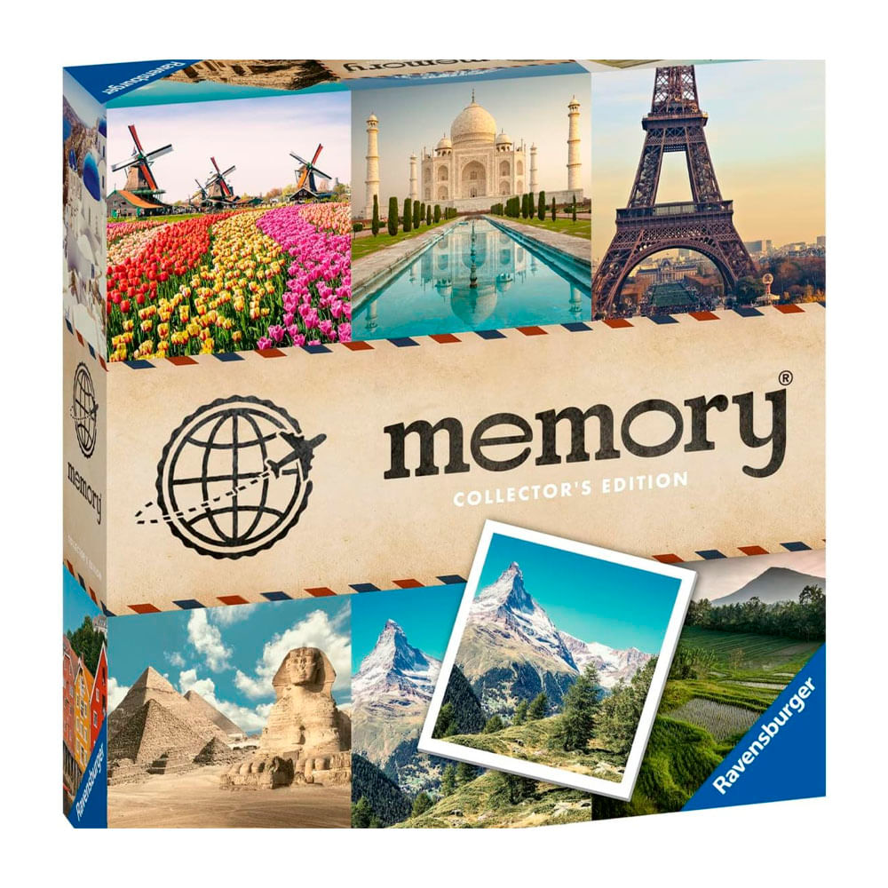 Juego Memoria Ravensburger Viajes de Colección 64 Piezas