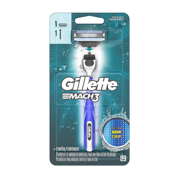M-quina-de-Afeitar-Recargable-Gillette-Mach3-Aqua-Grip-1-351666800 M-quina-de-Afeitar-Recargable-Gillette-Mach3-Aqua-Grip-1-351666800