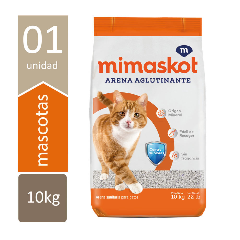 Alimento Mimaskot Gatos Arena Gatos 10kg