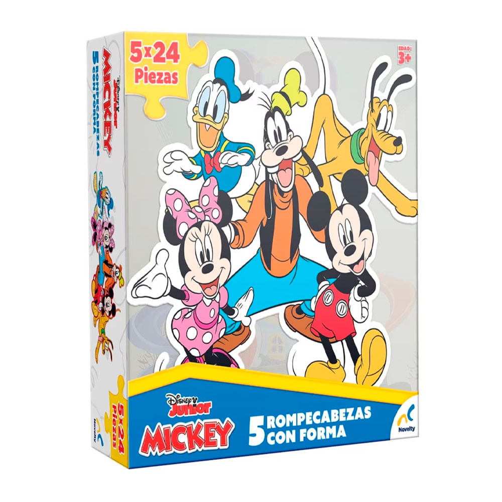 Rompecabezas con 5 Figuras Forma Mickey