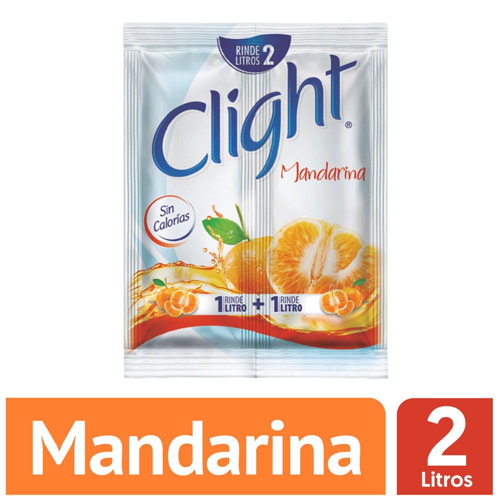 Bebida en Polvo Clight Sin Calorías Sabor Mandarina 14g