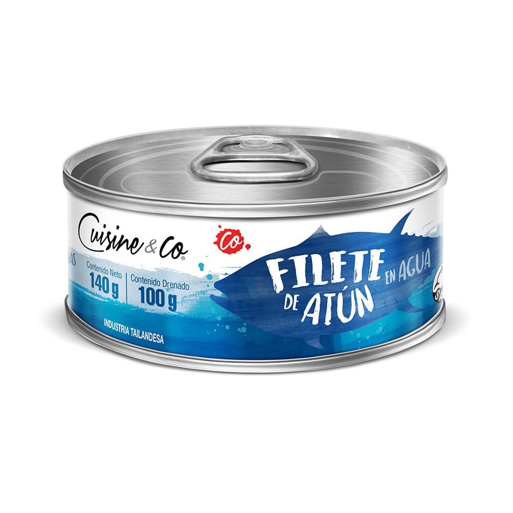 Filete de Atún en Agua y Sal Cuisine & Co 140g