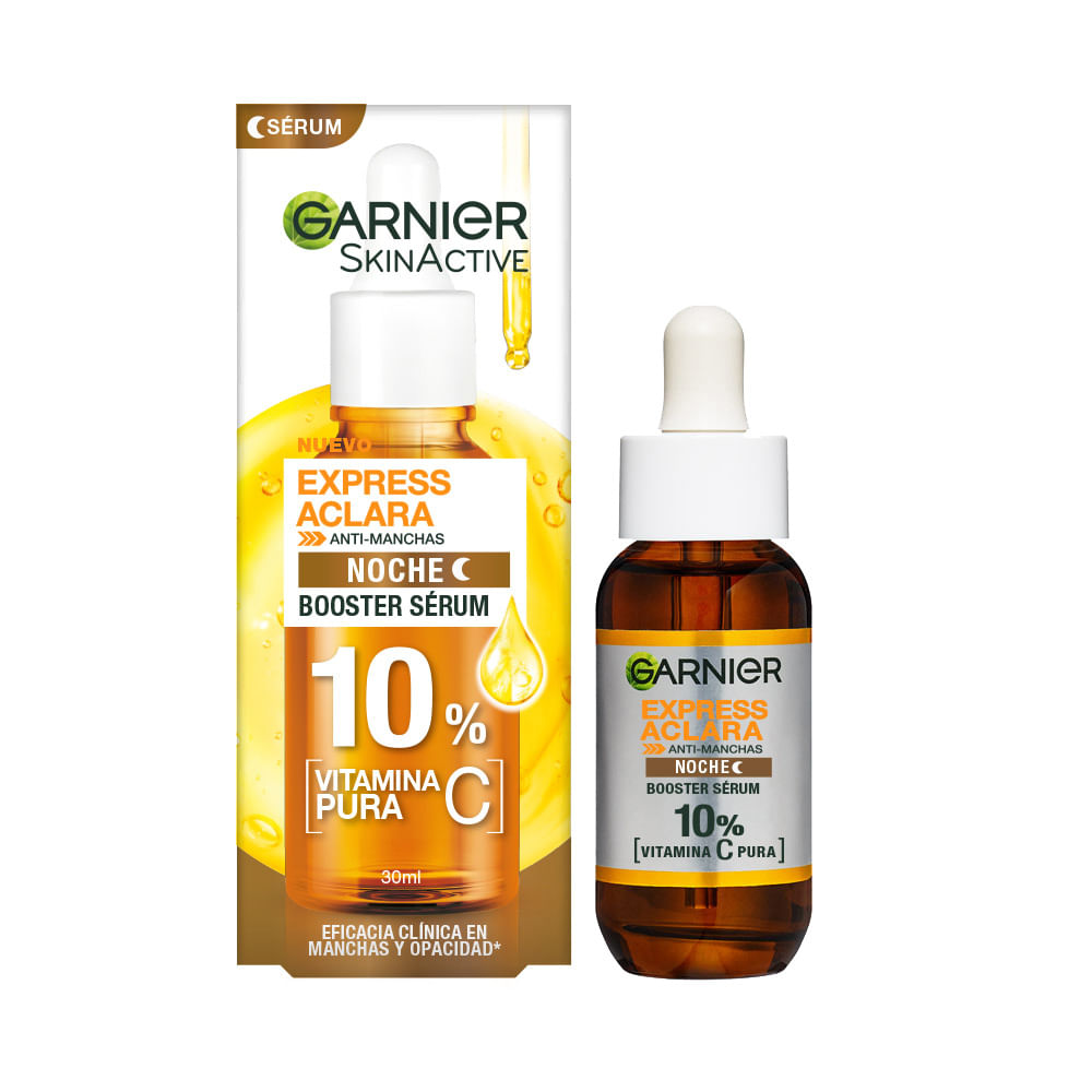 Sérum Facial de Noche Garnier SkinActive Express Aclara 30ml