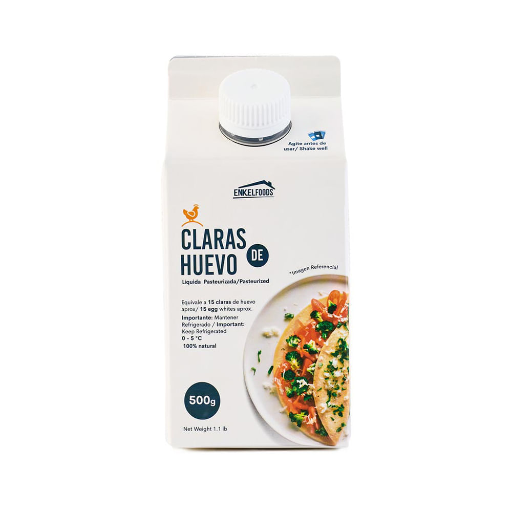 Claras de Huevo ENKEL FOODS Tetrapack 500g