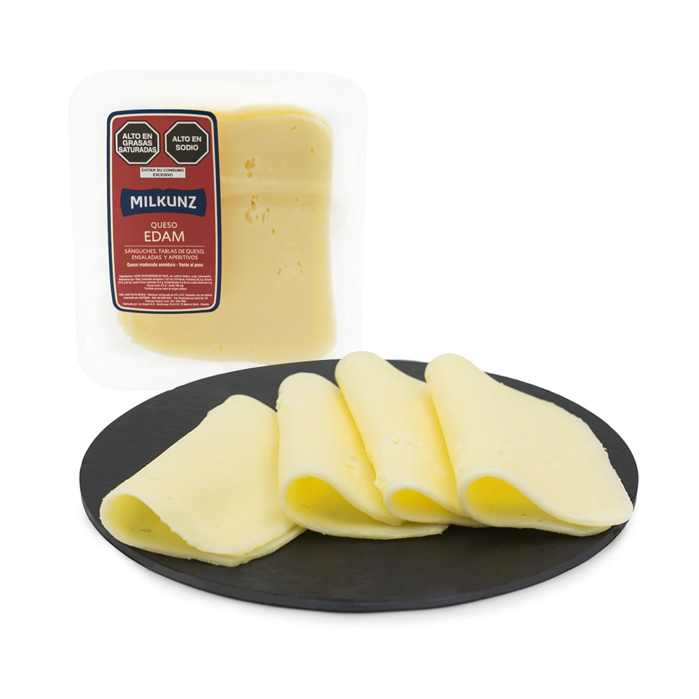 Queso Edam Milkunz en Tajadas x kg