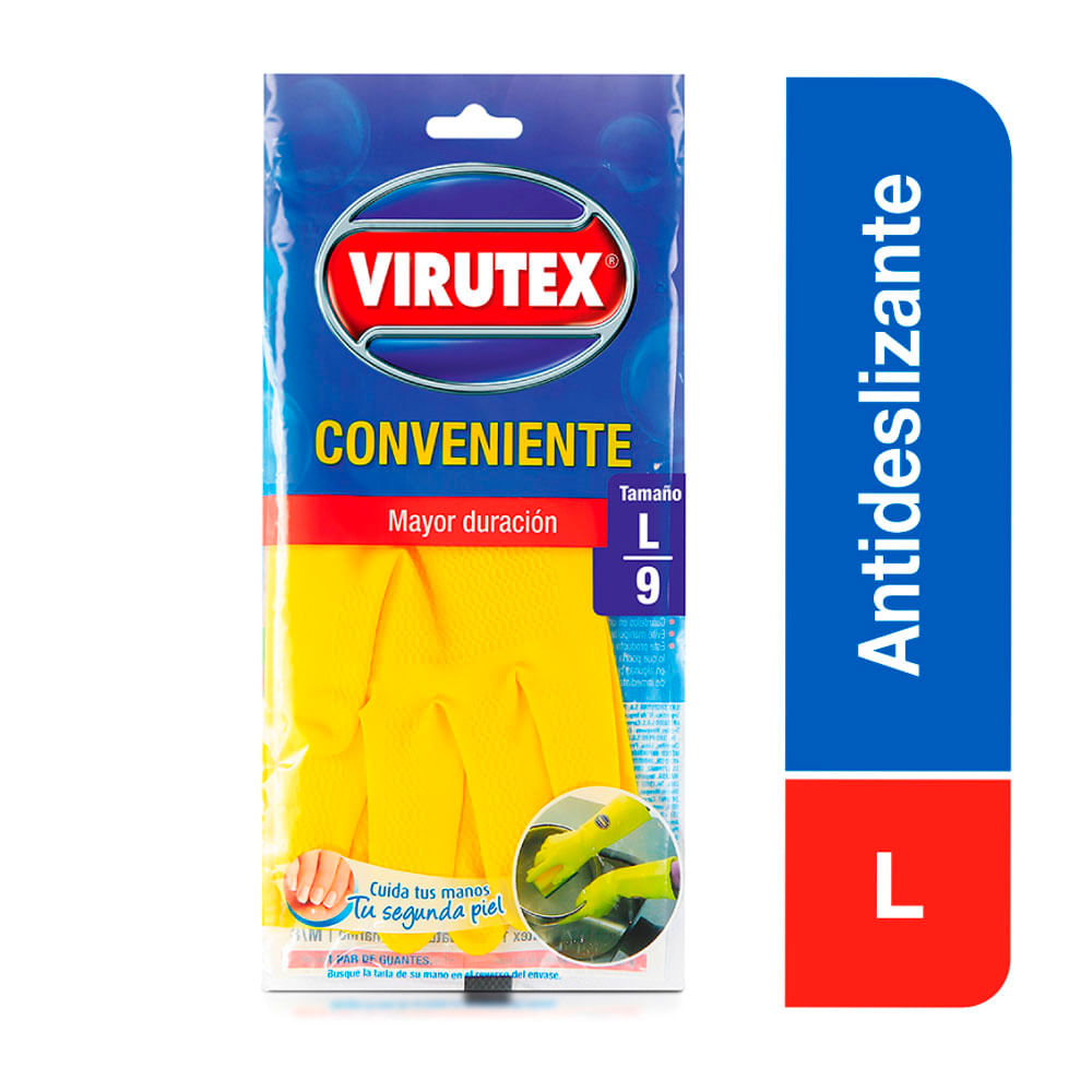 Guantes Antideslizantes Virutex Conveniente Talla L/9
