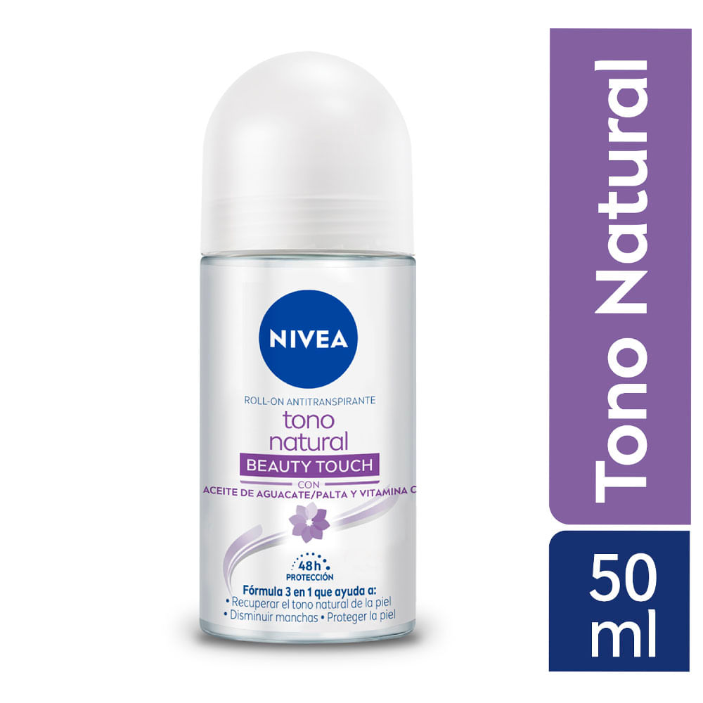 Antitranspirante Roll-On Nivea Tono Natural Beauty Touch 50ml