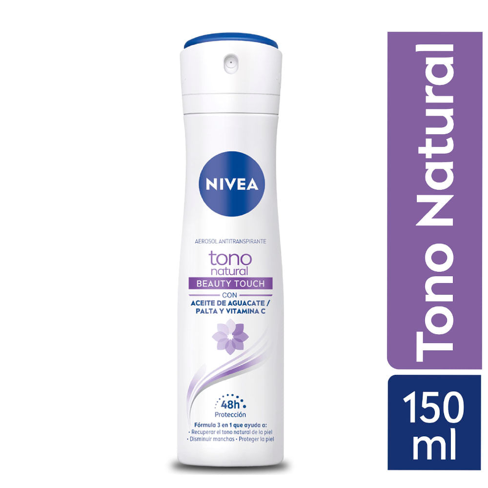 Antitranspirante en Aerosol Nivea Tono Natural Beauty Touch 150ml