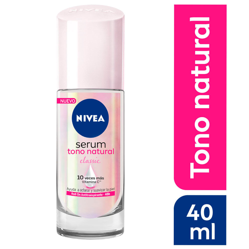 Antitranspirante Roll-On Nivea Serum Extra Aclarante Classic 40ml