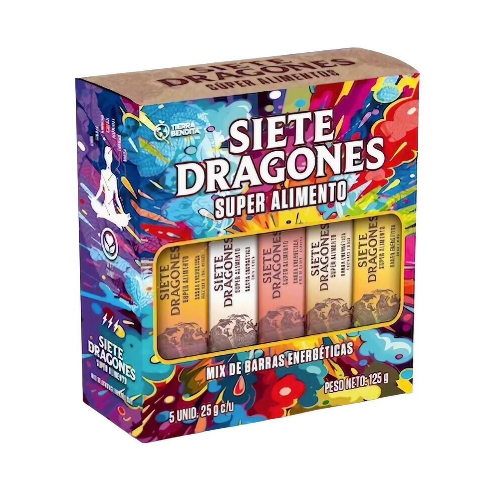 Barras Energéticas Siete Dragones Sabores Surtidos 5un