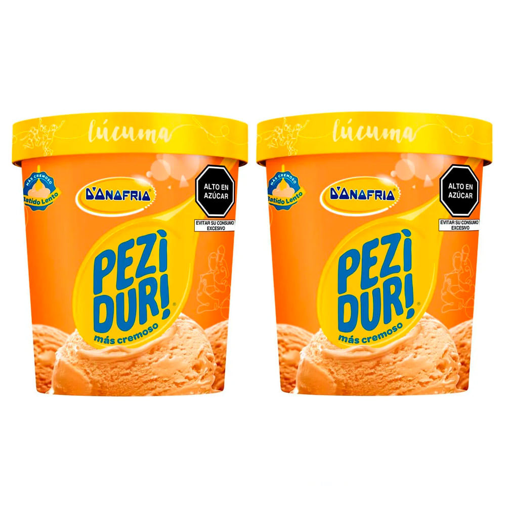 Twopack Helado de Crema Peziduri Lúcuma 900ml