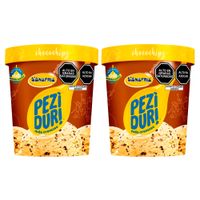 Twopack Helado de Crema Peziduri Chocochips 900ml