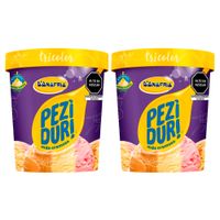 Twopack Helado de Crema Peziduri Tricolor 900ml