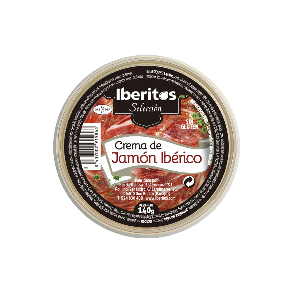 Crema de Jamón Ibérico Iberitos 140g