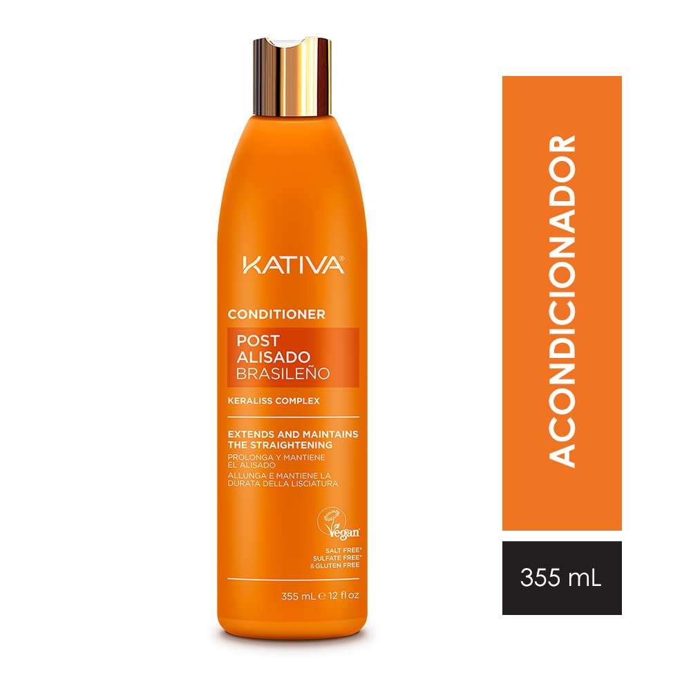 Acondicionador Kativa Post Alisado Brasileño 355ml
