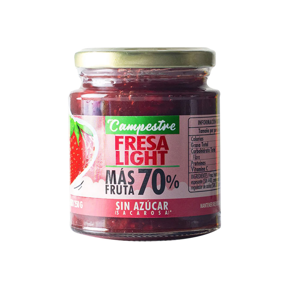 Mermelada de Fresa Light Frasco 250 g