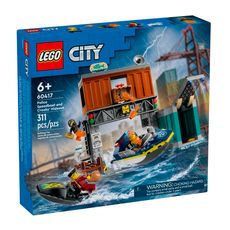 Set-Lego-City-Police-Speedboat-and-Crooks-Hideout-311-Piezas-1-351669364