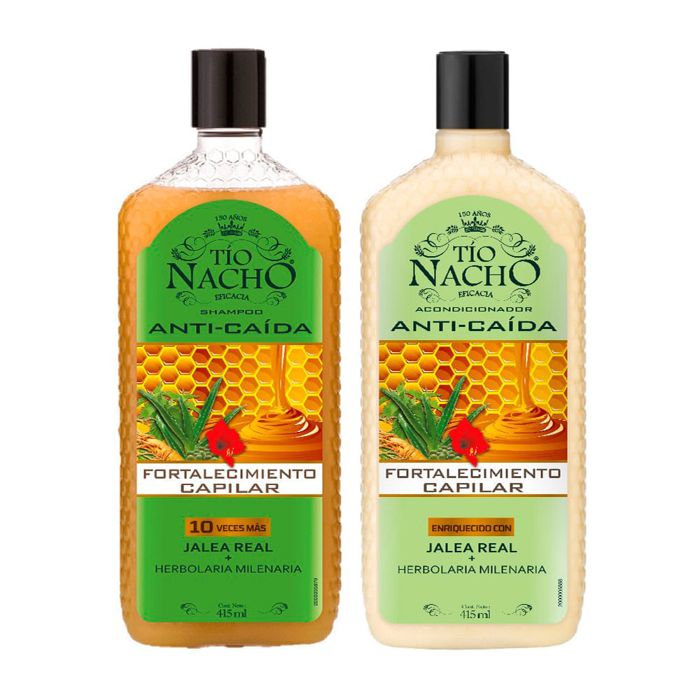 Pack Tío Nacho Herbolaria Milenaria 415ml: Shampoo + Acondicionador