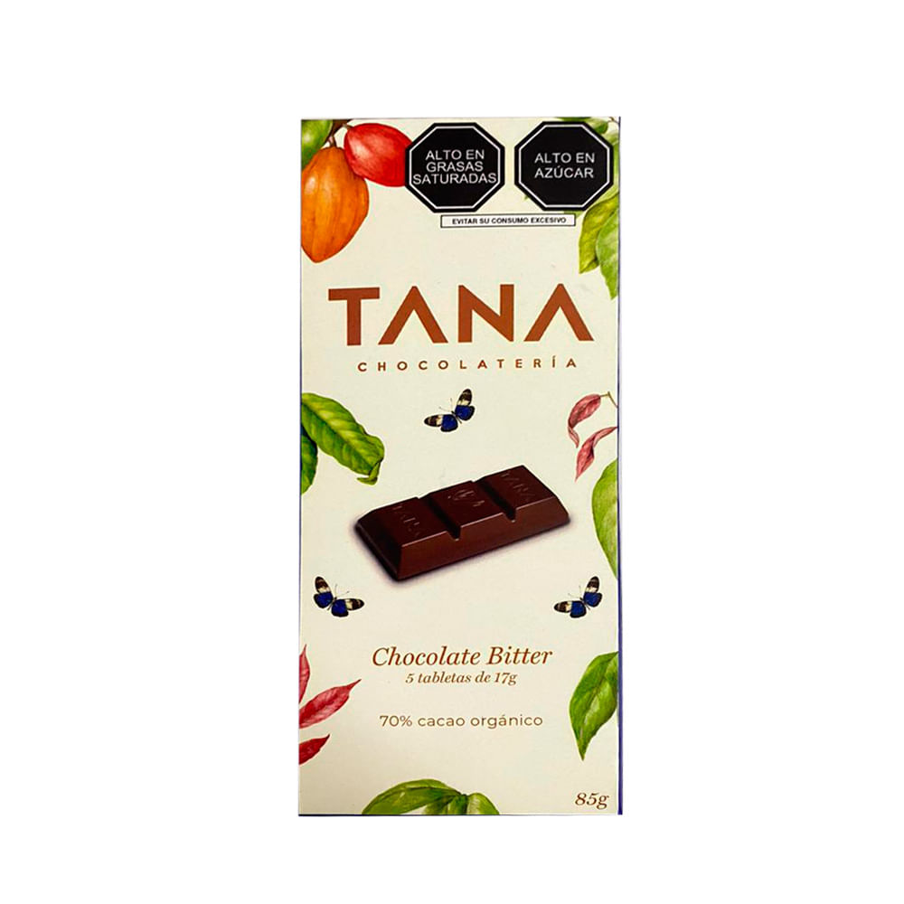 Chocolate Bitter Tana 70% Cacao 85g