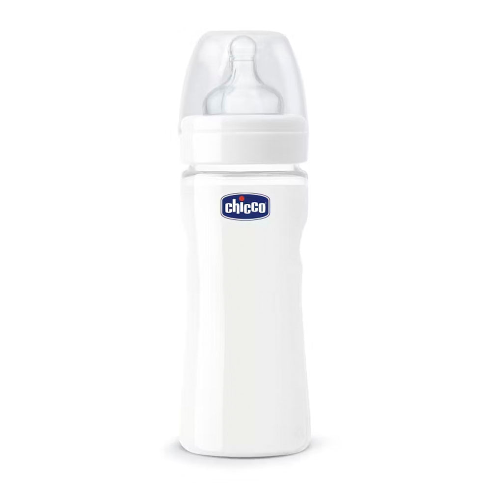 Biberón Boca Ancha Chicco Vidrio Termoresistente 240ml