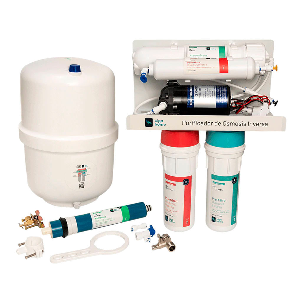Purificador Vigahome de Agua por Osmosis Inversa con Bomba