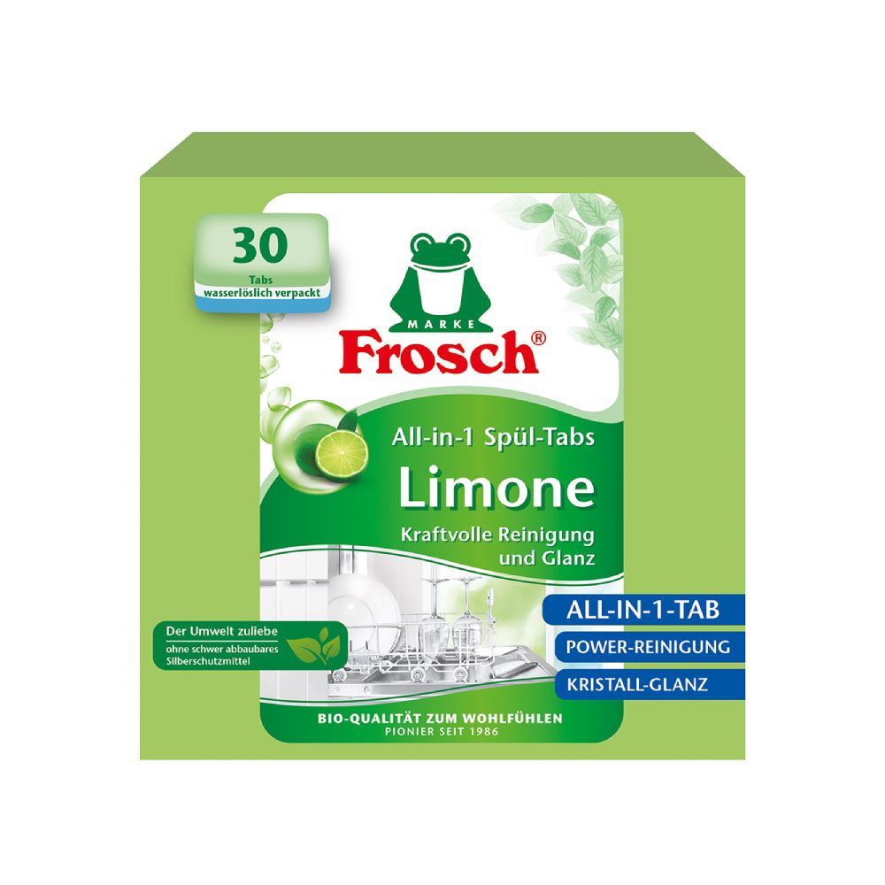 Pastillas para Lavavajillas Frosch Limón 30un